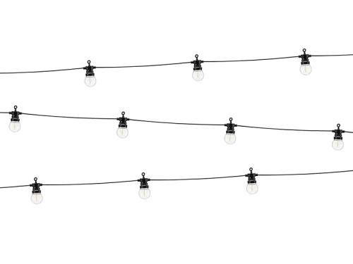 LAMPKI DEKORACYJNE LED CZARNE 5m