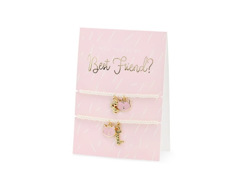 KARTKA Z BRANSOLETKAMI BEST FRIENDS 10,5x15cm