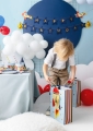 BANER HAPPY BIRTHDAY SAMOLOTY GRANATOWY 2,5m