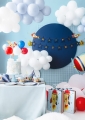 BANER HAPPY BIRTHDAY SAMOLOTY GRANATOWY 2,5m