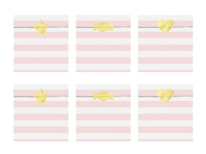 TOREBKI NA SŁODYCZE BIAŁO-RÓŻOWE 6szt