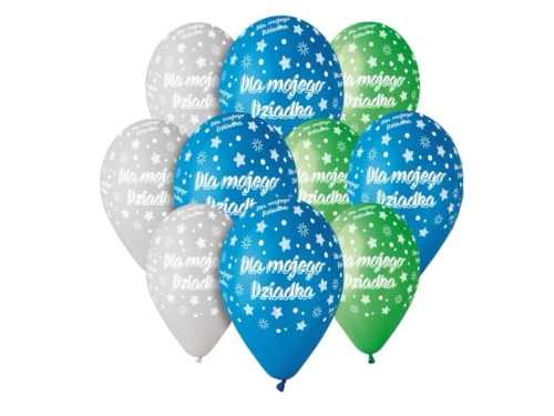BALONY DLA MOJEGO DZIADKA MIX 33cm 10szt