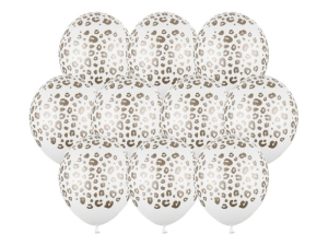 BALONY BIAŁE CĘTKI 30cm 10szt