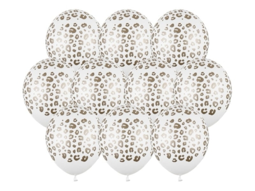 BALONY BIAŁE CĘTKI 30cm 10szt