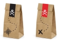 TOREBKI NA SŁODYCZE PIRACI KRAFT 6szt