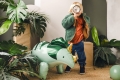 BALON FOLIOWY DINOZAUR TRICERATOPS ZIELONY 40'' 101cm