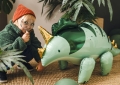 BALON FOLIOWY DINOZAUR TRICERATOPS ZIELONY 40'' 101cm