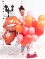 BALON FOLIOWY USTA KISS ME CZERWONY 34'' 86,5cm