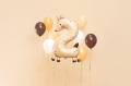 BALON FOLIOWY CYFRA 2 SARENKA 40'' 102cm