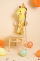 BALON FOLIOWY CYFRA 1 ŻYRAFA ŻÓŁTY 35'' 90cm