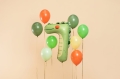 BALON FOLIOWY CYFRA 7 KROKODYL ZIELONY 33'' 85cm