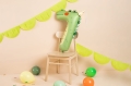 BALON FOLIOWY CYFRA 7 KROKODYL ZIELONY 33'' 85cm