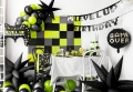 BALON GAME OVER CZARNY 18'' 45cm