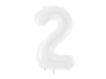 BALON CYFRA 2 BIAŁA 34'' 86cm