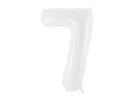 BALON CYFRA 7 BIAŁA 34'' 86cm