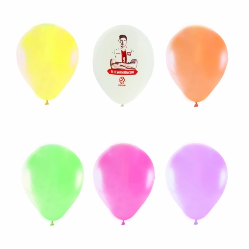 ZESTAW BALONÓW REPREZENTACJA NEON MIX 25szt