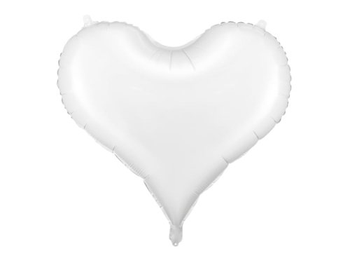 BALON SERCE BIAŁE 30'' 75cm