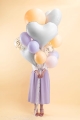 BALON SERCE BIAŁE 30'' 75cm