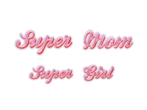 NAPRASOWANKI SUPERMOM RÓŻOWE 2szt