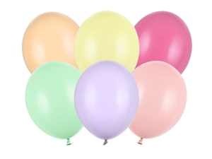 BALONY KOLOROWE PASTEL MIX 30cm 10szt