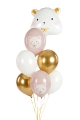 BALONY PASTELOWE MIŚ MIX 30cm 6szt