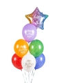 BALONY KOLOROWE HAPPY BIRTHDAY MIX 30cm 6szt