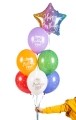 BALONY KOLOROWE HAPPY BIRTHDAY MIX 30cm 6szt