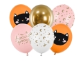 BALONY KOT HOCUS POCUS MIX 30cm 6szt