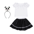 ZESTAW PANDA BIAŁO-CZARNY 98-110 4el