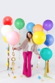 BALON CZERWONY PASTEL GIGANT 60cm 1szt