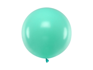 BALON TURKUSOWY PASTEL GIGANT 60cm 1szt