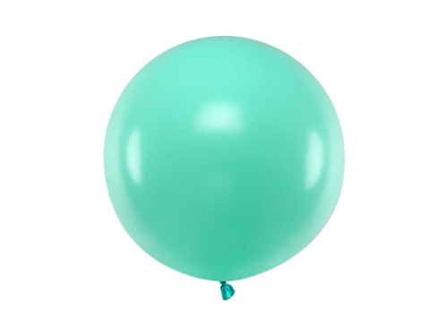 BALON TURKUSOWY PASTEL GIGANT 60cm 1szt
