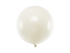 BALON JASNOKREMOWY PASTEL GIGANT 60cm 1szt