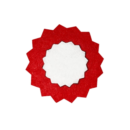 KOTYLION KOKARDA NARODOWA FILCOWA BIAŁO-CZERWONA 5cm