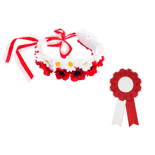 ZESTAW NARODOWY BIAŁO-CZERWONY 2el