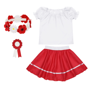 ZESTAW NARODOWY BIAŁO-CZERWONY 98-110 4el