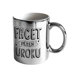 KUBEK FACET PEŁEN UROKU POŁYSK SREBRNY 300ml