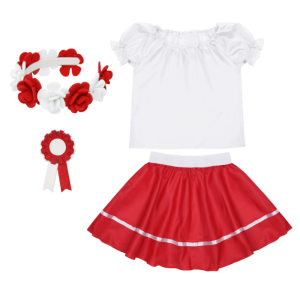 ZESTAW NARODOWY BIAŁO-CZERWONY 98-110 4el