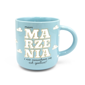 KUBEK MAM MARZENIA CHMURKI BŁĘKITNY 350ml