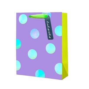 TOREBKA PREZENTOWA GROCHY FIOLETOWA 26x32cm