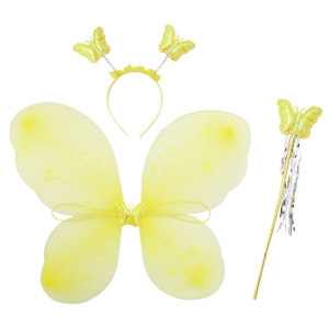 ZESTAW MOTYLEK ŻÓŁTY 3el