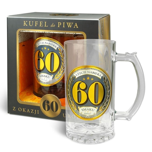 KUFEL 60 URODZINY ŻYCIE NABIERA SMAKU 500ml