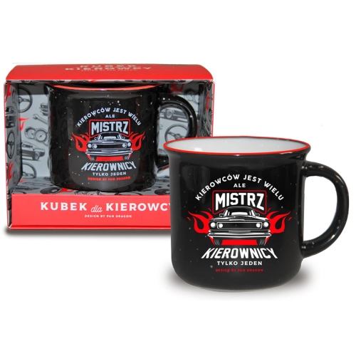 KUBEK MISTRZ KIEROWNICY CZARNY 350ml