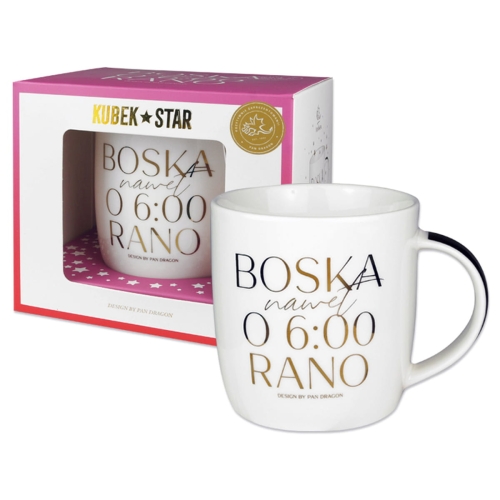 KUBEK BOSKA NAWET O 6 RANO BIAŁY 350ml
