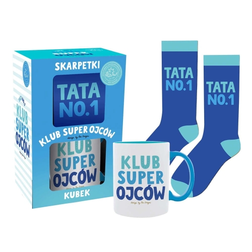 KUBEK + SKARPETY KLUB SUPER OJCÓW BIAŁO-NIEBIESKI