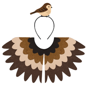 ZESTAW WRÓBELEK BRĄZOWY 3el