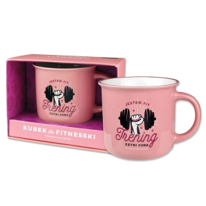 KUBEK TRENING CZYNI CUDA RÓŻOWA 350ml