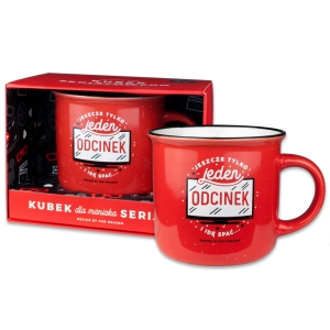 KUBEK SERIAL JESZCZE TYLKO JEDEN ODCINEK CZERWONY 350ml