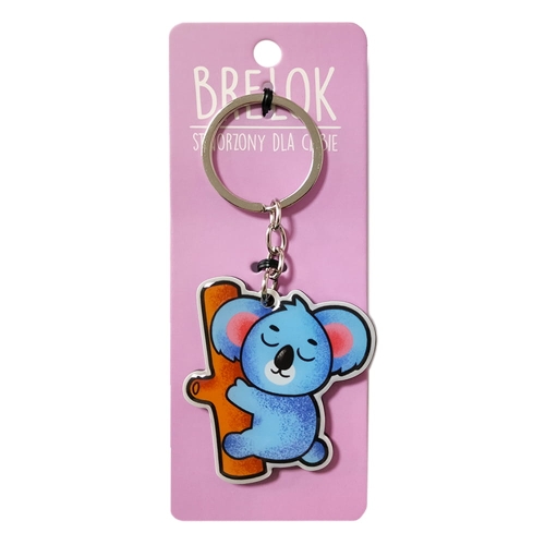 BRELOK KOALA NA DRZEWIE NIEBIESKI