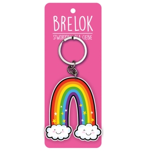 BRELOK TĘCZA CHMURKI KOLOROWY